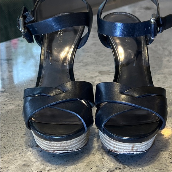 Coach Coach Dani Black Strappy Black Heels Size 7 - Picture 3 of 9